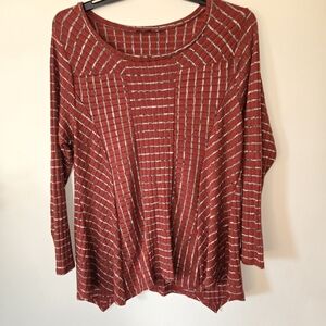Hannah point hem fall top size xl